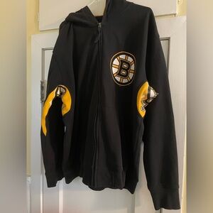 Boston Bruins Hands High 2XL Full Zip Hoodie